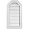 Ekena Millwork Octagonal Top Surface Mount PVC Gable Vent w/ 2"W x 1-1/2"P Brickmould Frame, 12"W x 22"H GVPOT12X2202SF - alternate 1